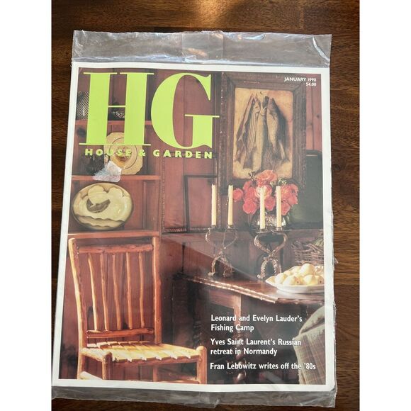 Other - HG House Garden Magazine January 1990‎ New in Original Plastic